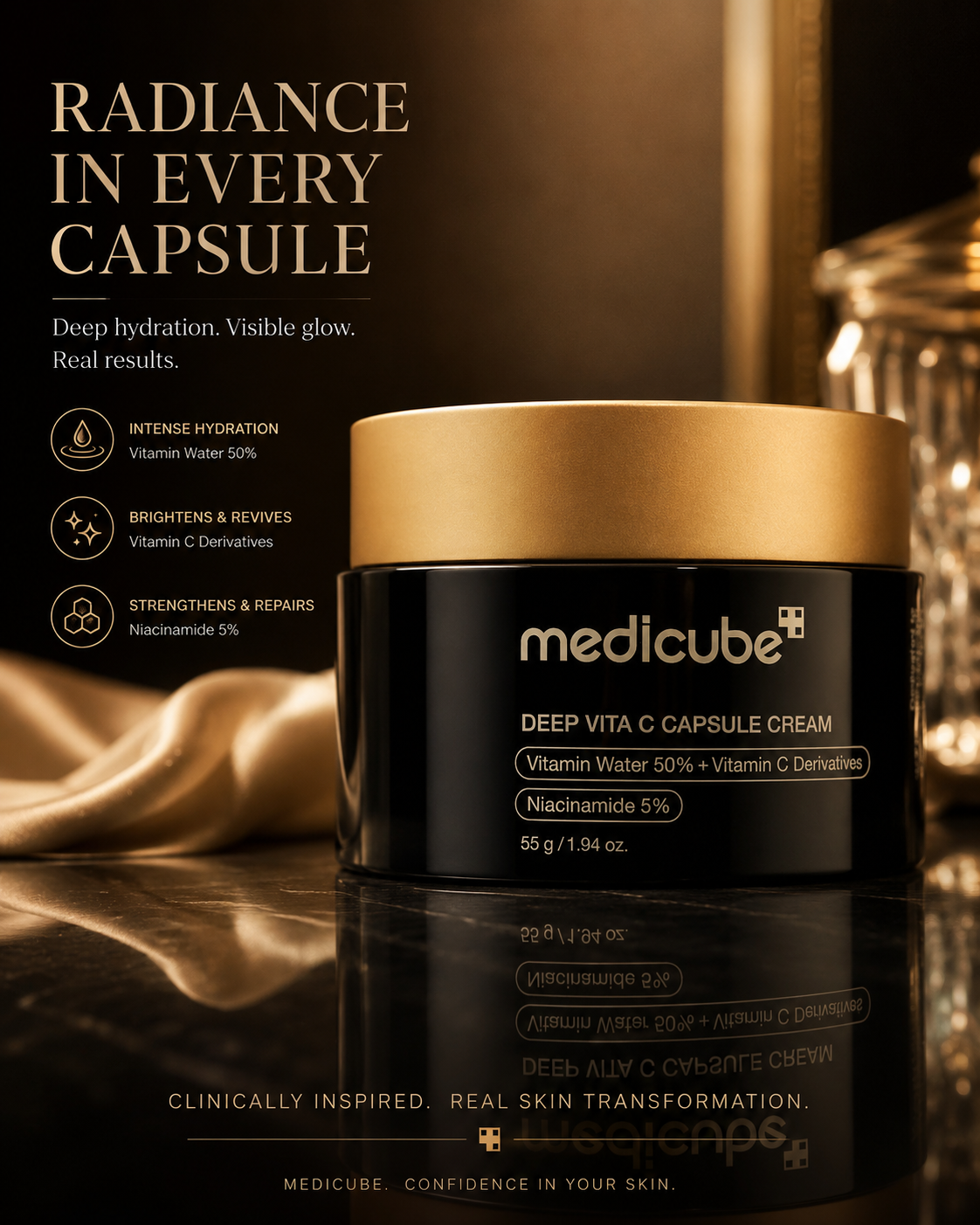 Medicube Deep Vita C Capsule Cream  : 55mg