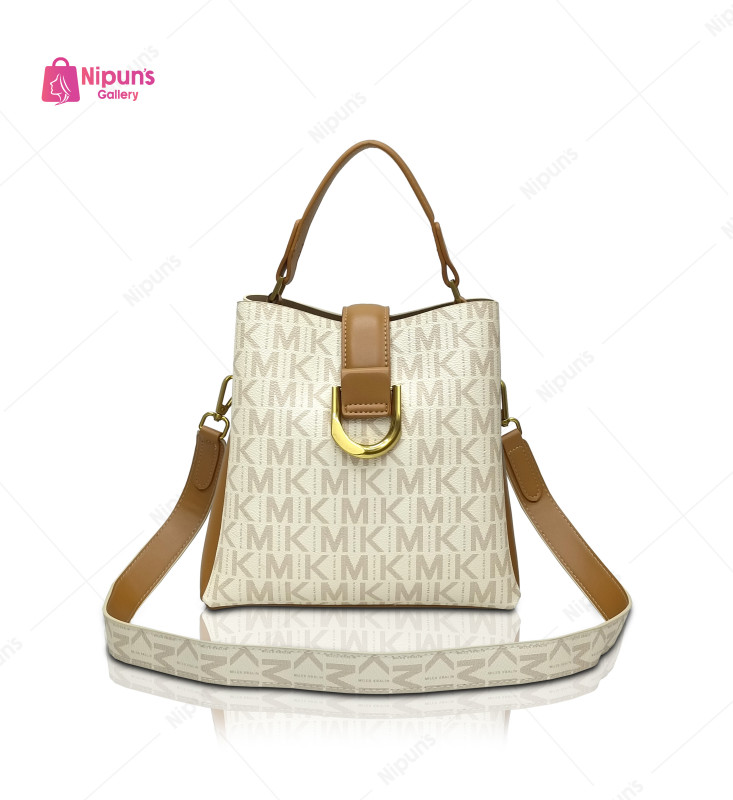 MK Printed Bucket Bag