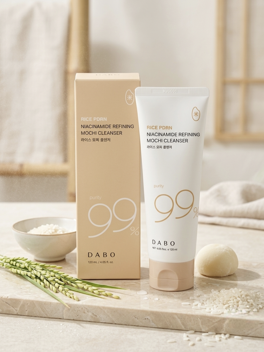 DABO Rice PDRN Niacinamide Refining Mochi Cleanser : 120ml