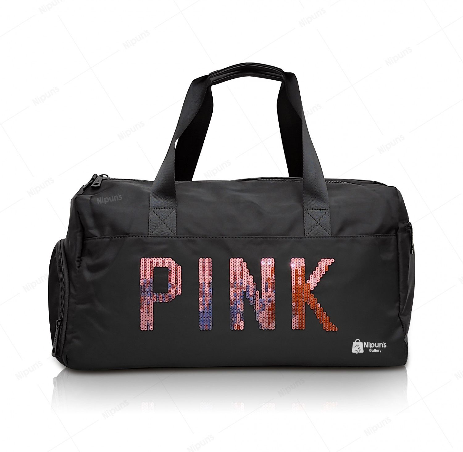 Pink Travel Bag (Black)